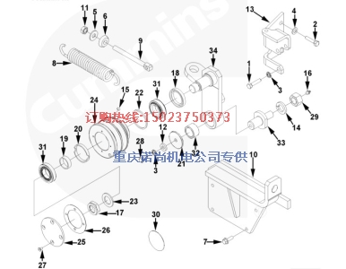 上海35D矿用车康明斯KTA19-C450调整垫片3419359A