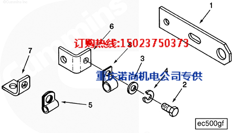 300G2/G2M(常闭)发电机组康明斯KTA19-D(M)软管支架3883777