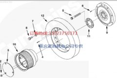 韦伯克120T电动轮矿用车康明斯KTA2300-C1200曲轴接头